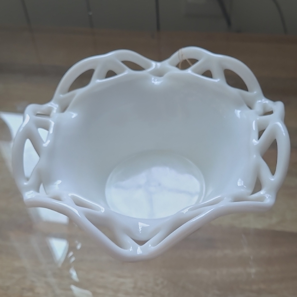 Elegant White Decorative Bowl